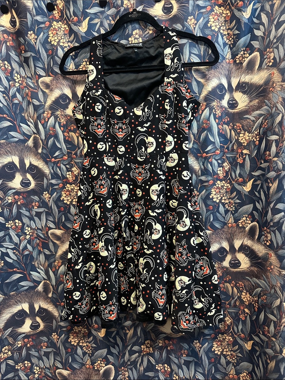 Sourpuss Lucy Fur Floozy Dress Size Medium M Halloween Cats